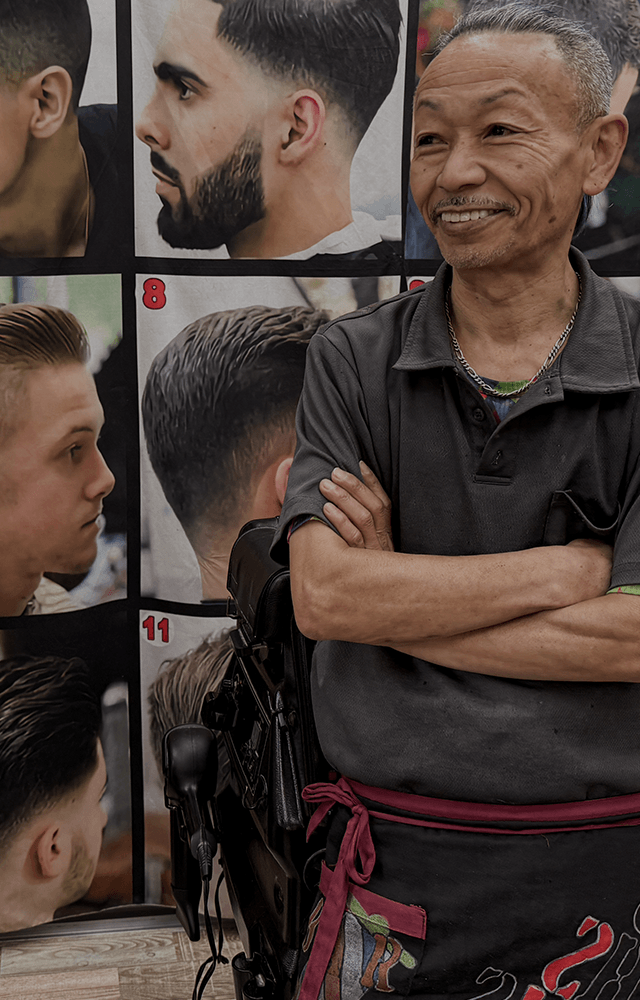 きちんと整える、大人の理容室。